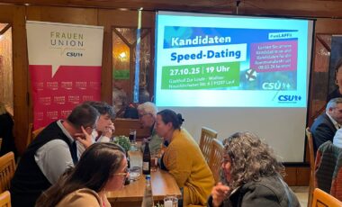 Bild zum Beitrag: Kandidaten-Speed-Dating der CSU Lauf – Politik zum Anfassen