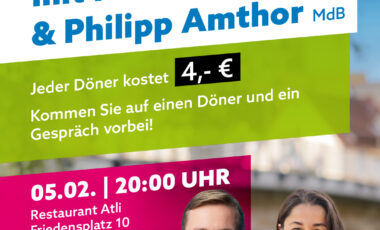 Bild zum Beitrag: „Dönerstag“ mit Philipp Amthor, MdB und Nina Bezold